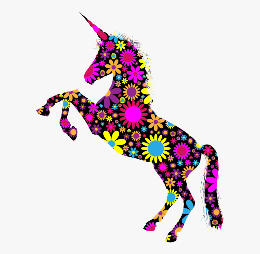 Transparent Unicorn Clipart Black And White - Transparent Background Unicorn Png, Transparent Clipart