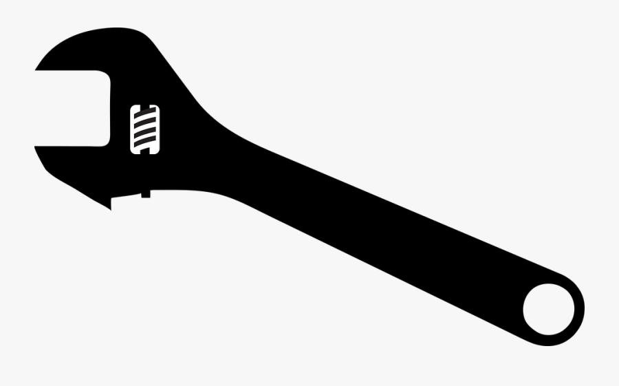 Wrench, Monkey Wrench, Adjustable, Tool, Turning Nuts - Llave Inglesa Png, Transparent Clipart
