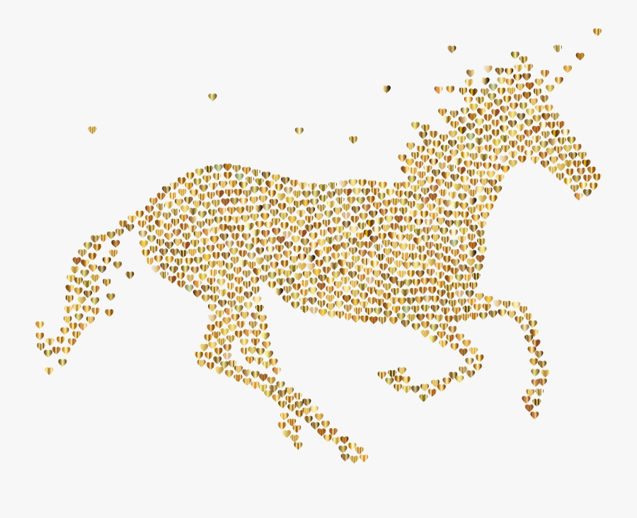 Clip Art Gold Unicorn Png - Unicorn Bedrooms For Girls, Transparent Clipart