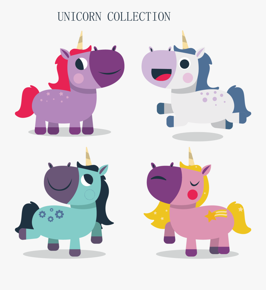 Euclidean Vector Drawing Unicorn Cartoon Free Transparent - Unicorn, Transparent Clipart