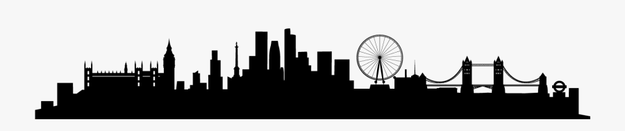 London Skyline Silhouette Transparent, Transparent Clipart