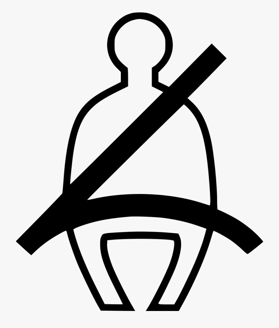 Clip Art Car Seat Belt Computer - Seat Belt Icon Transparent, Transparent Clipart