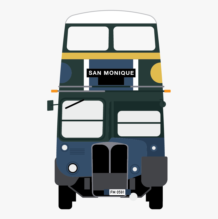 1947 Aec Regent Iii - Double-decker Bus, Transparent Clipart