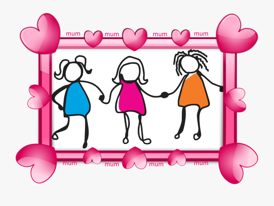 Three Daughters - Frame Hd, Transparent Clipart