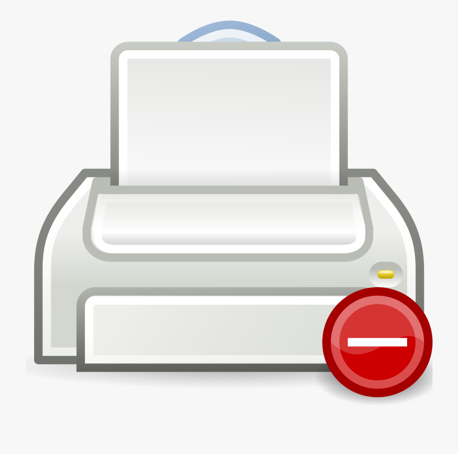 File - Gnome - - Printer Error Png, Transparent Clipart