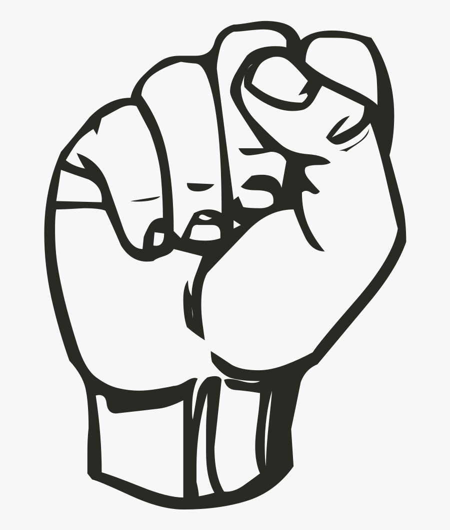 Clenched Fist - Fist Clipart, Transparent Clipart
