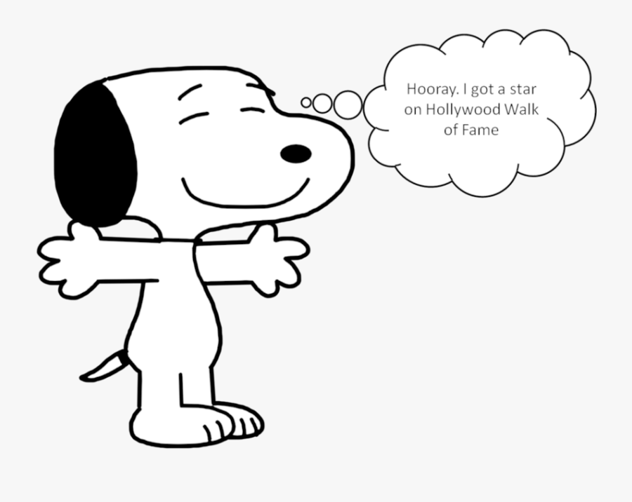 Snoopy Hooray - Hollywood Walk Of Fame, Transparent Clipart