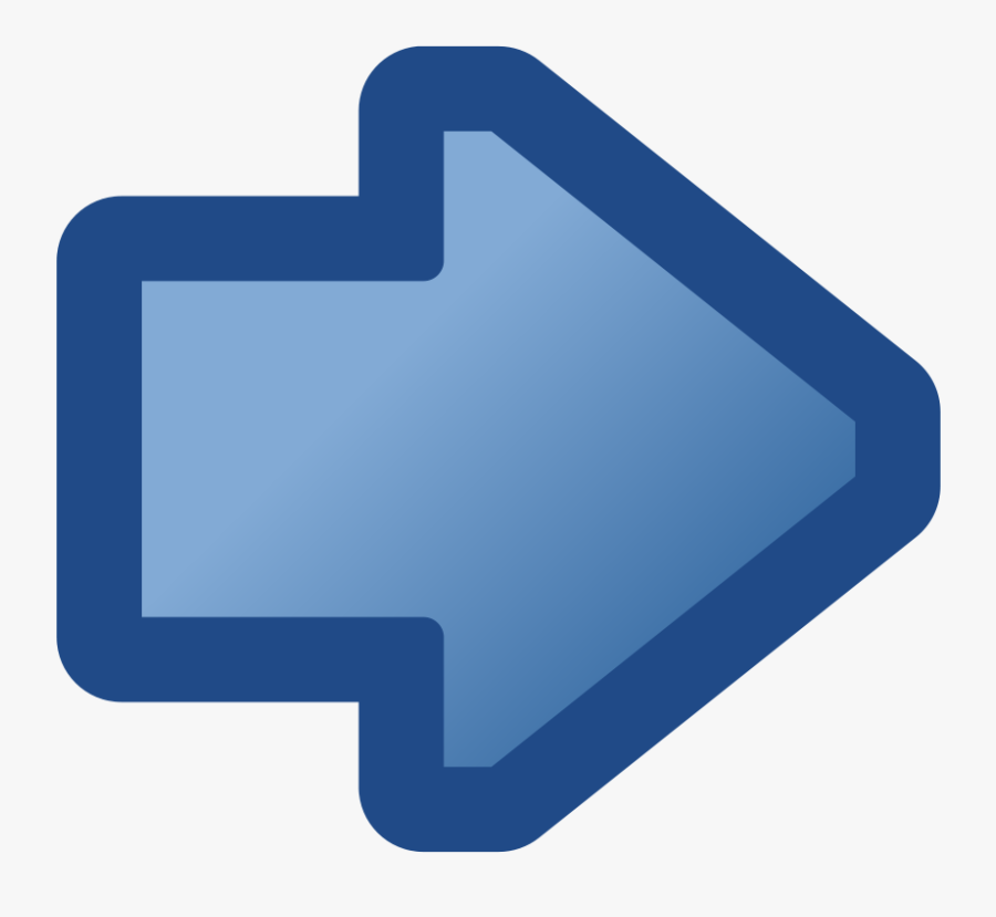 Free Vector Icon Arrow Right Blue Clip Art - Arrow Right Gif Icon, Transparent Clipart