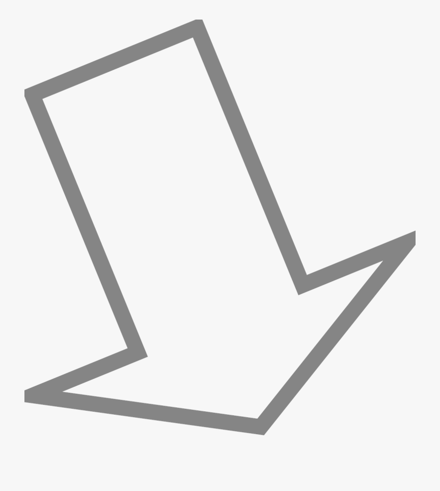 Right, Arrow, Down, Pointer, Direction - ลูก ศร สัญลักษณ์ สี ขาว, Transparent Clipart