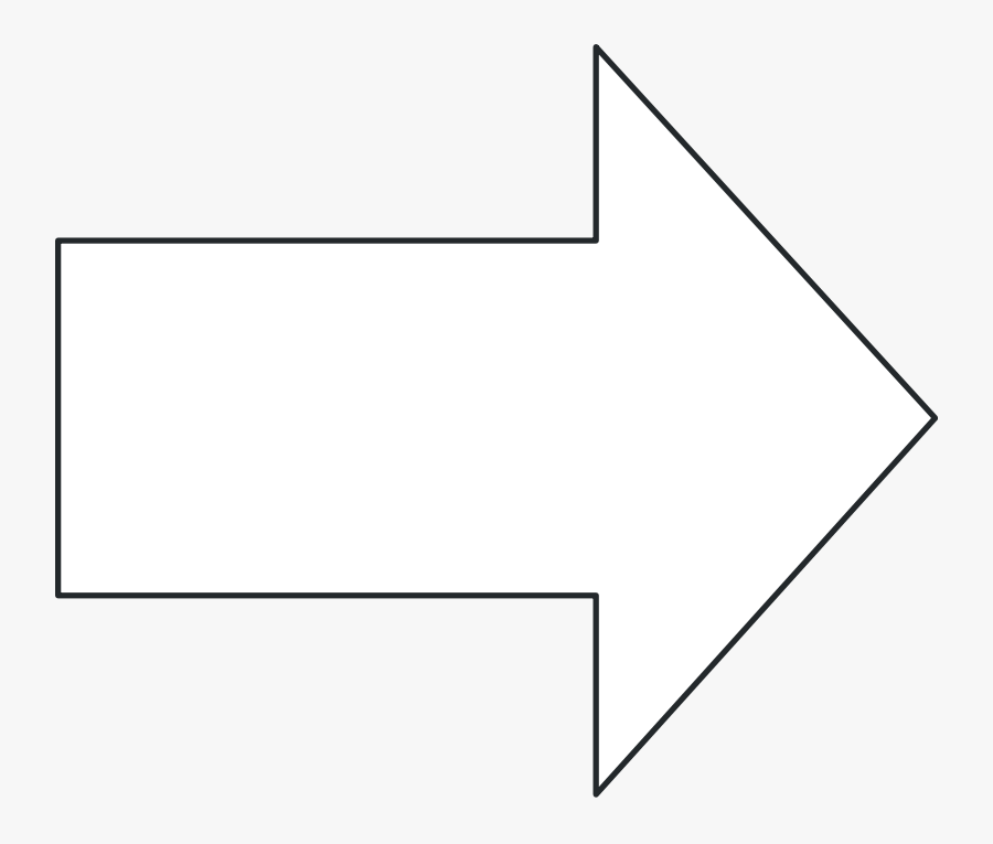 Arrow Right Black Outline Clip Art Download - Timeline Informatics, Transparent Clipart