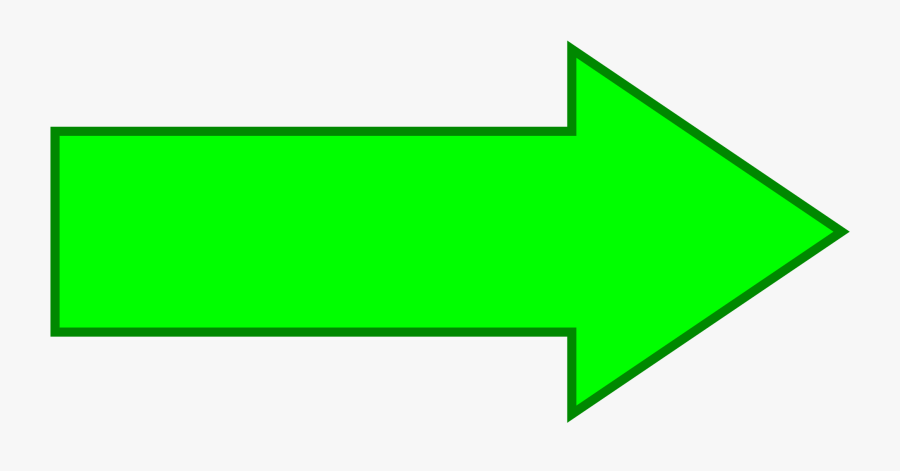Right Clipart Green Arrow - Green Right Arrow Symbol, Transparent Clipart