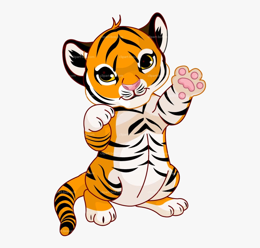 Tiger Cute Clipart Black And White Free Transparent - Tiger Cute Clipart, Transparent Clipart