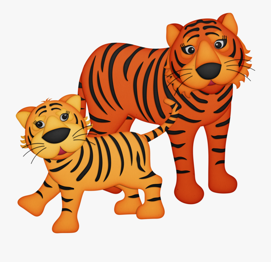 Ch B *✿* Mother Love Cute Animal Illustration, Mothers - Bengal Tiger, Transparent Clipart