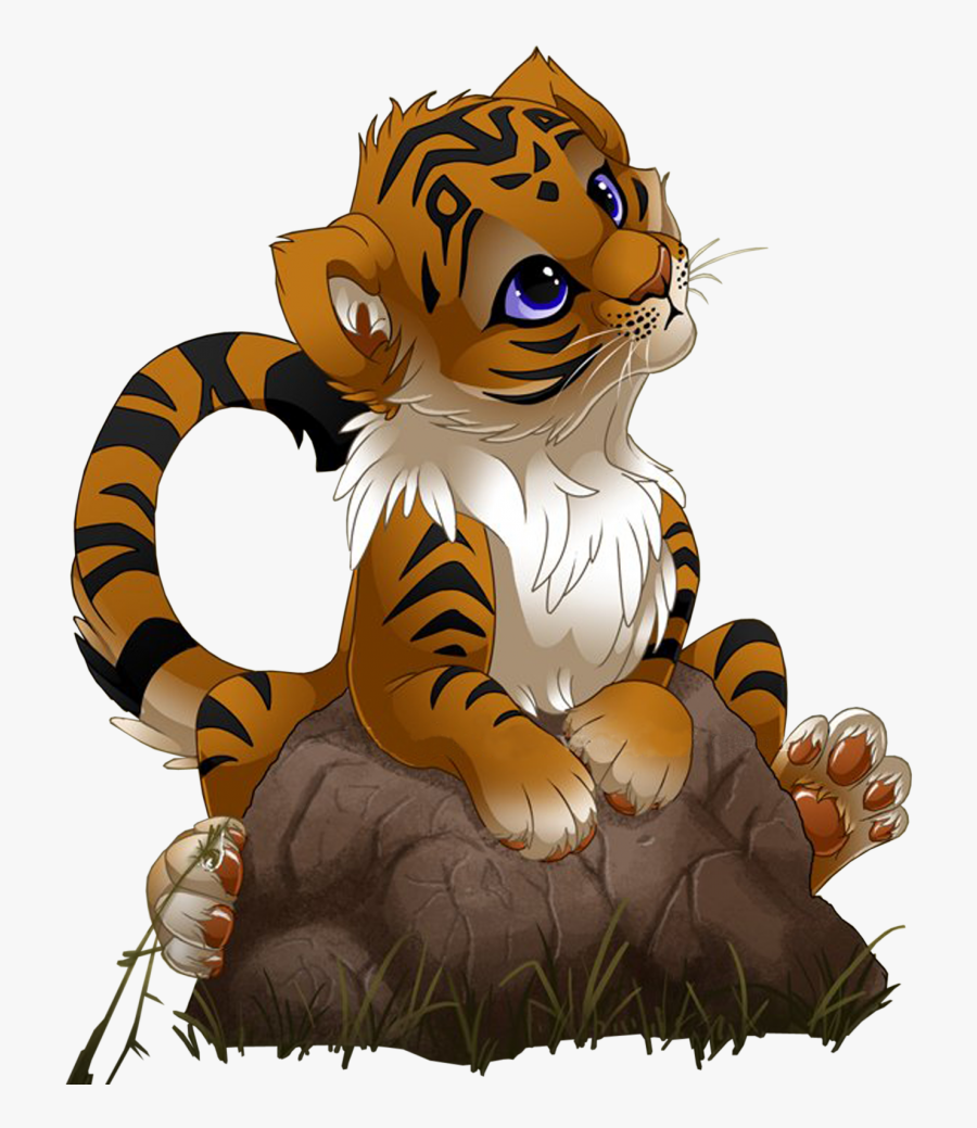 Baby Tiger Cartoon Gif, Transparent Clipart
