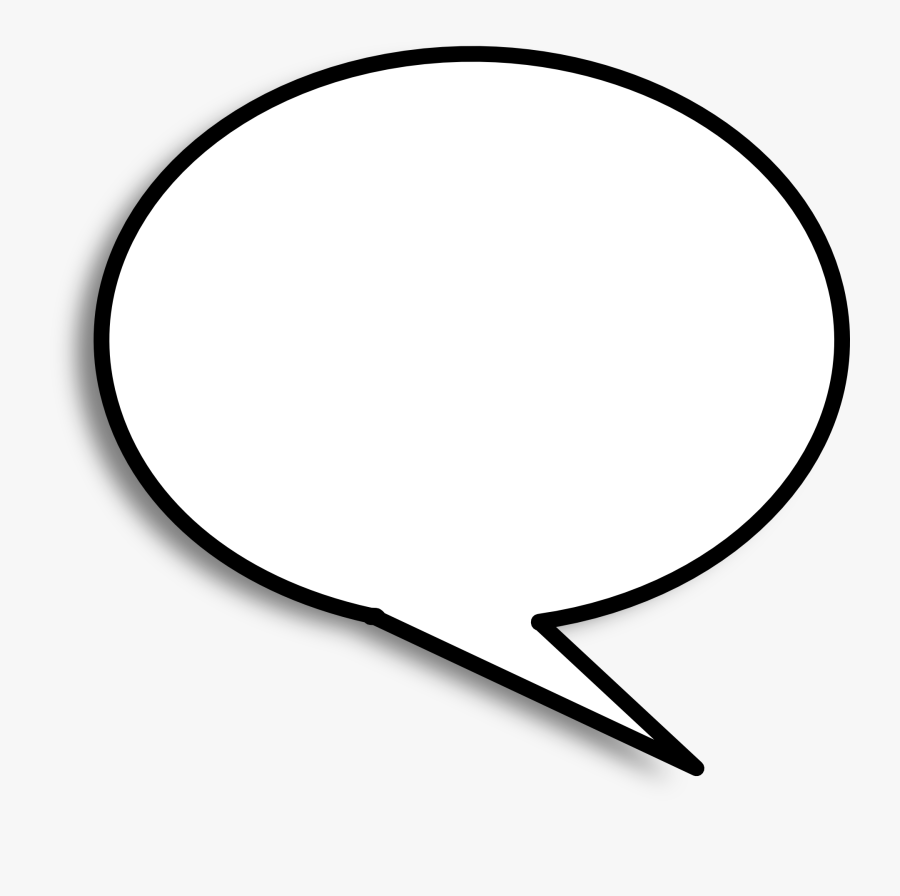 Speech Bubble Black Background, Transparent Clipart