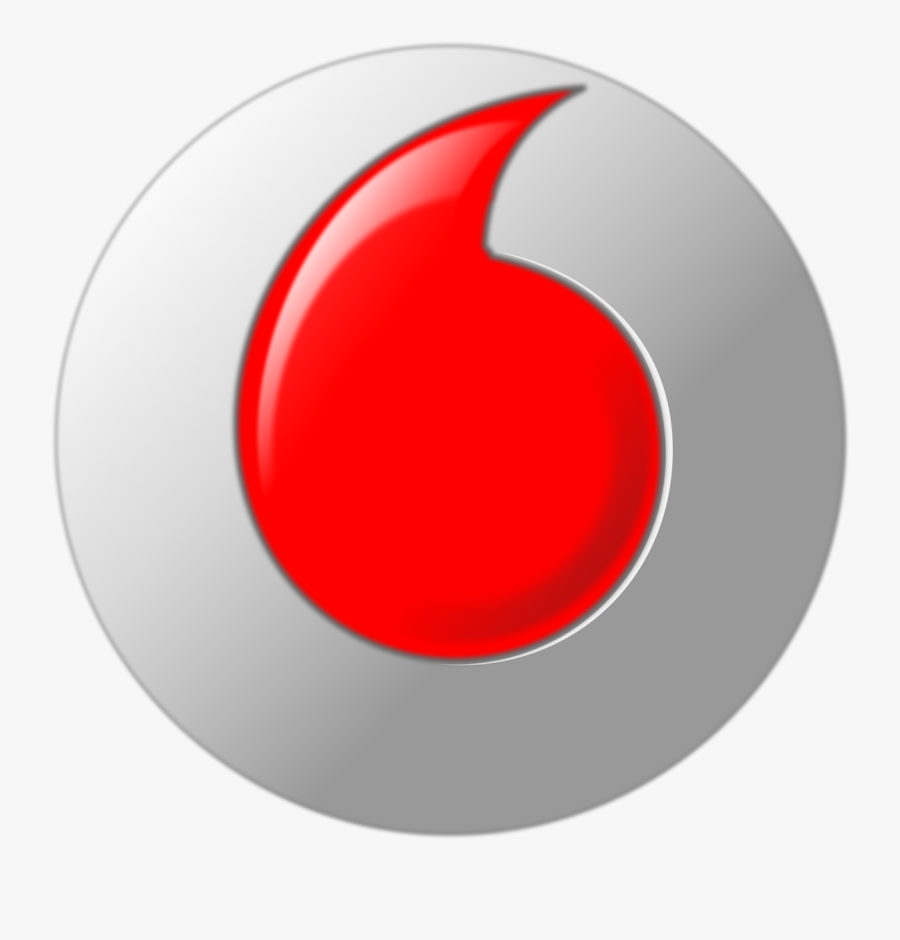 Pic - Vodafone Old 3d Logo, Transparent Clipart