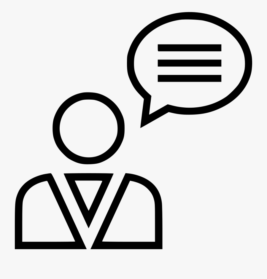 Conversation Bubble Talk Chat User Profile Comments - Man Thinking Of Money Icon, Transparent Clipart