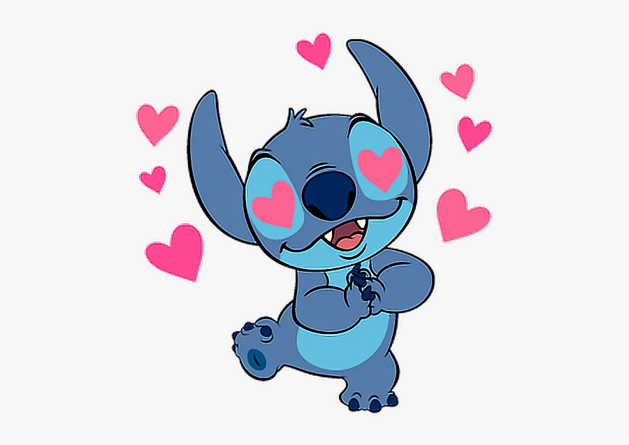 #stich #lilo&stich #lilo And Stitch #kawaii #cute #heart - Stitch Disney In Love, Transparent Clipart