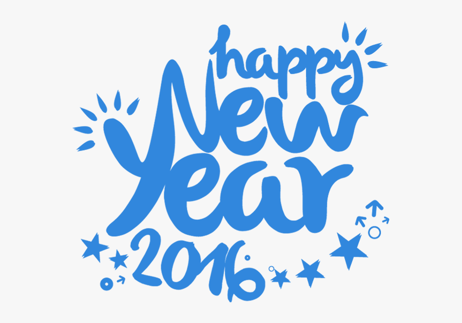 Transparent Happy New Year 2016 Png Calligraphy , Free Transparent