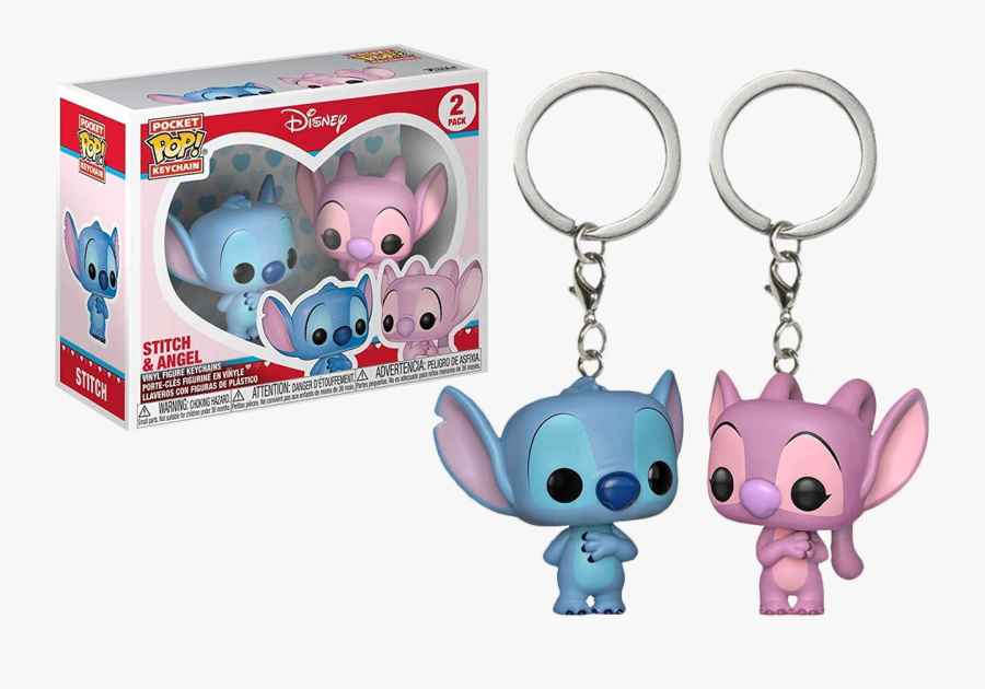 Lilo & Stitch - Angel And Stitch Pop Keychain, Transparent Clipart