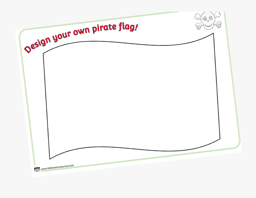 Transparent Pirate Flags Clipart - Paper, Transparent Clipart
