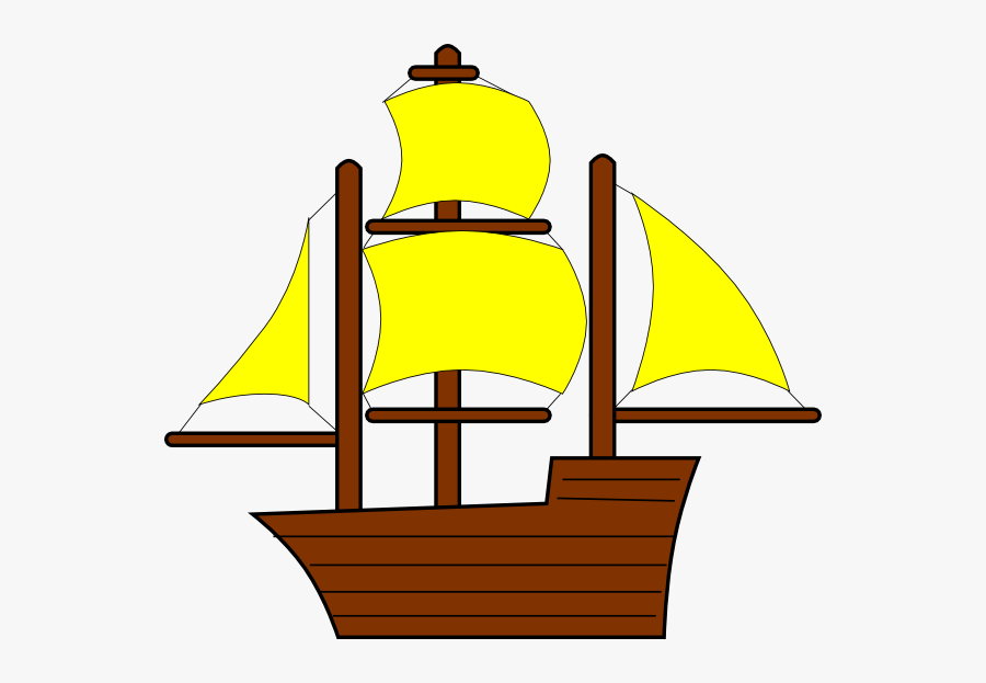 Yellow Pirate Ship Clip Art At Clker - Digraph Matching Game, Transparent Clipart