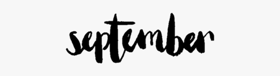 #september #month #months #calendar #calendars #words - Calligraphy, Transparent Clipart