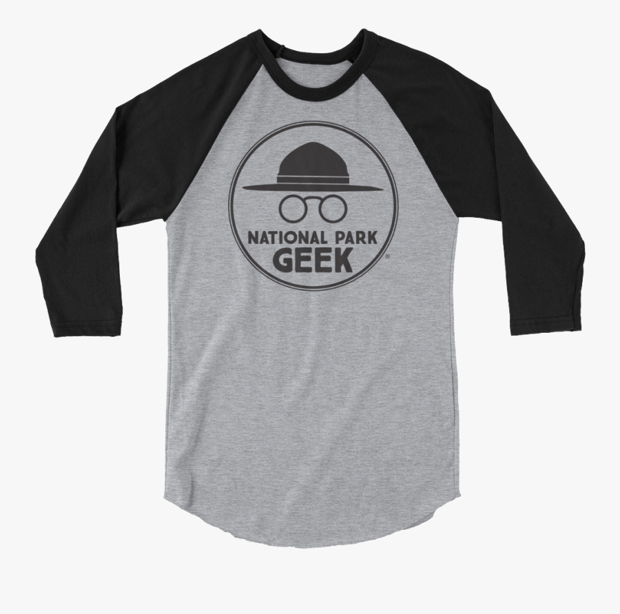 National Park Geek Logo 3/4 Sleeve T-shirt - Conor Oberst Folk Singer Shirt, Transparent Clipart