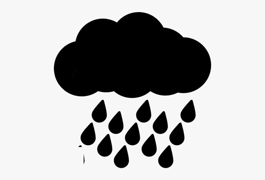 Transparent Rainy Clouds Silhouette Png - Simbolo Chuva Png, Transparent Clipart