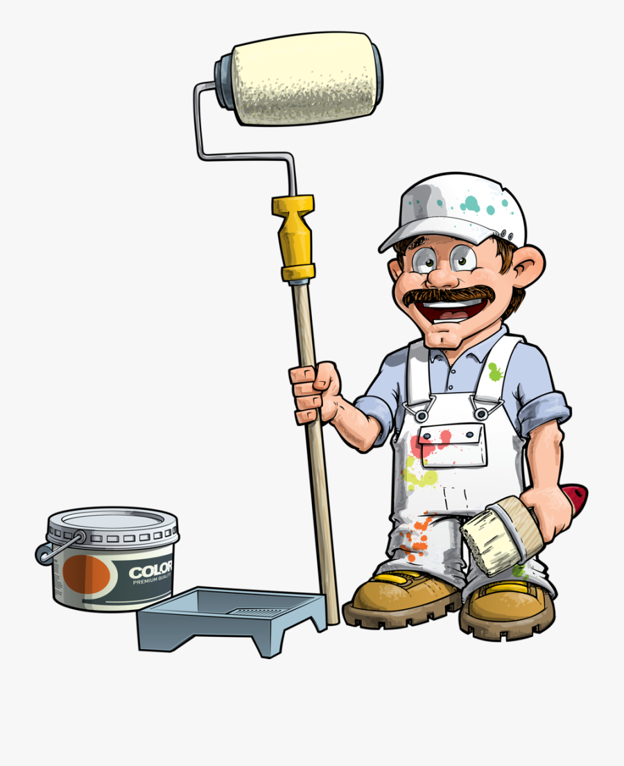 House Painter And Clip - Clipart Painter And Decorator, Transparent Clipart