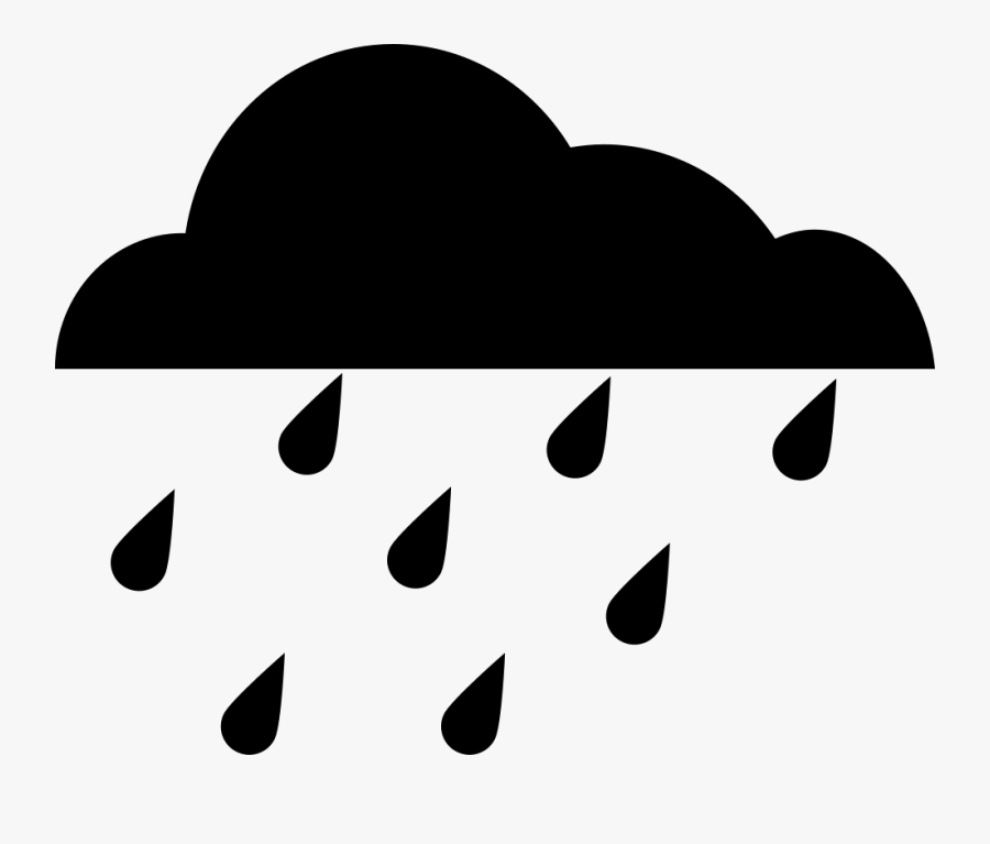 Si Glyph Cloud Rain Heavy Rain Svg Png Icon Free Download - Rain Svg, Transparent Clipart