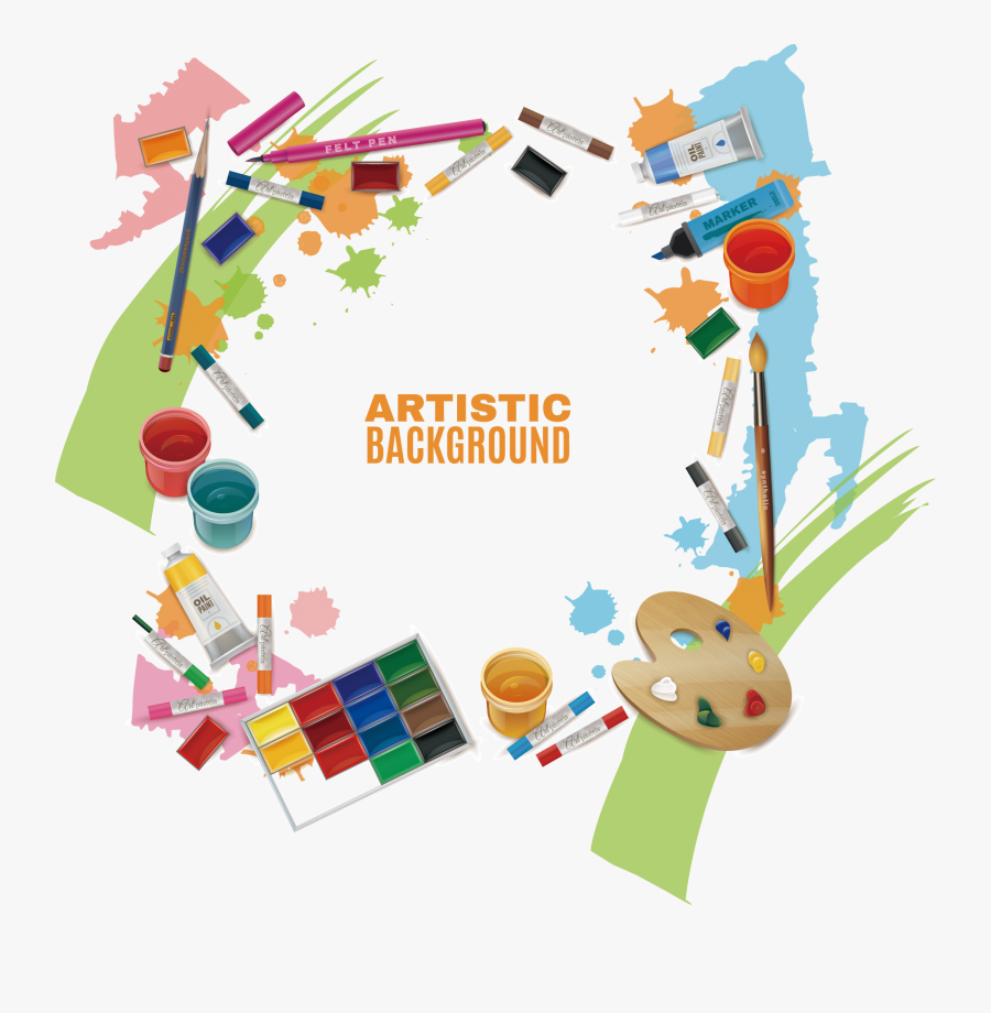 Markers Clipart House Painting Supply - Artisticas Fondos De Pinturas, Transparent Clipart
