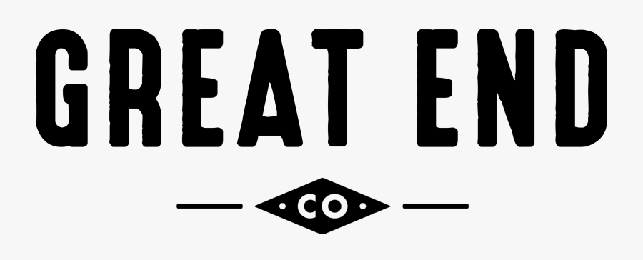 Great End Co - Black-and-white, Transparent Clipart
