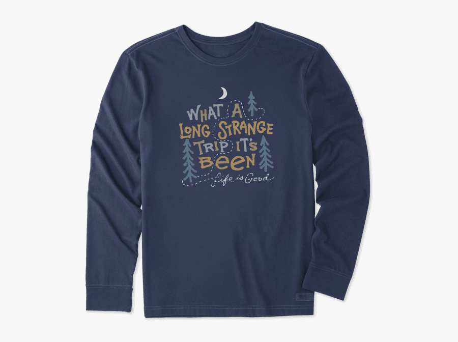 Men"s Strange Trip Long Sleeve Crusher Tee - Long-sleeved T-shirt, Transparent Clipart