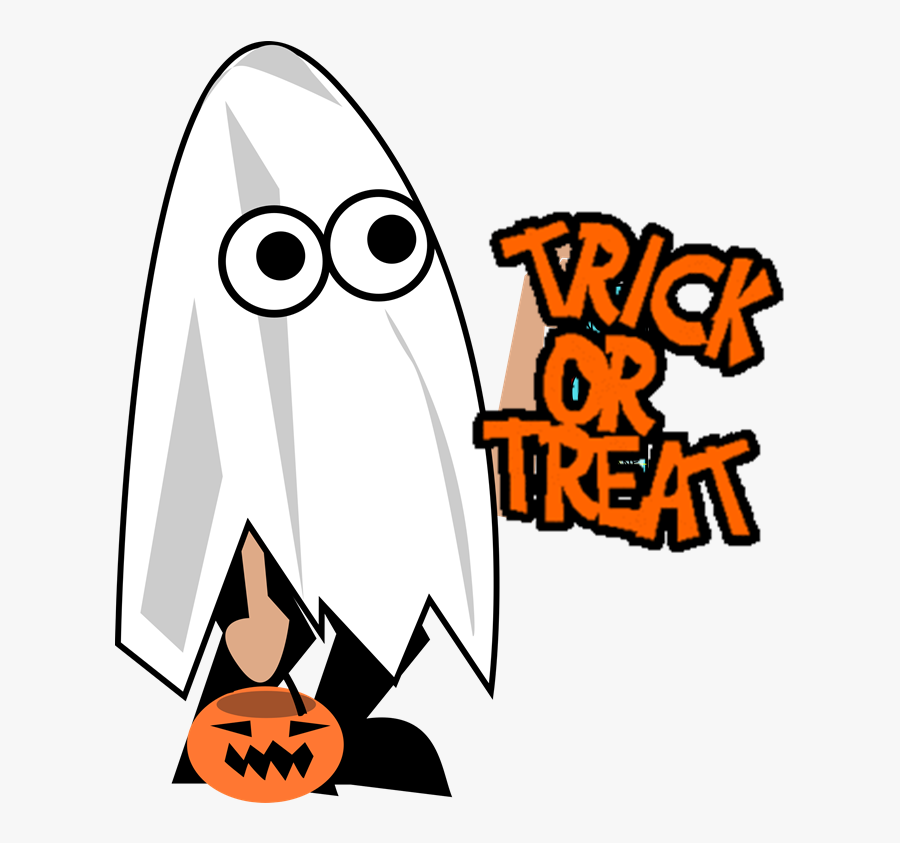 That Spooky Time Of Year Is Here Again In A Matter - Ghost Trick Or Treater, Transparent Clipart