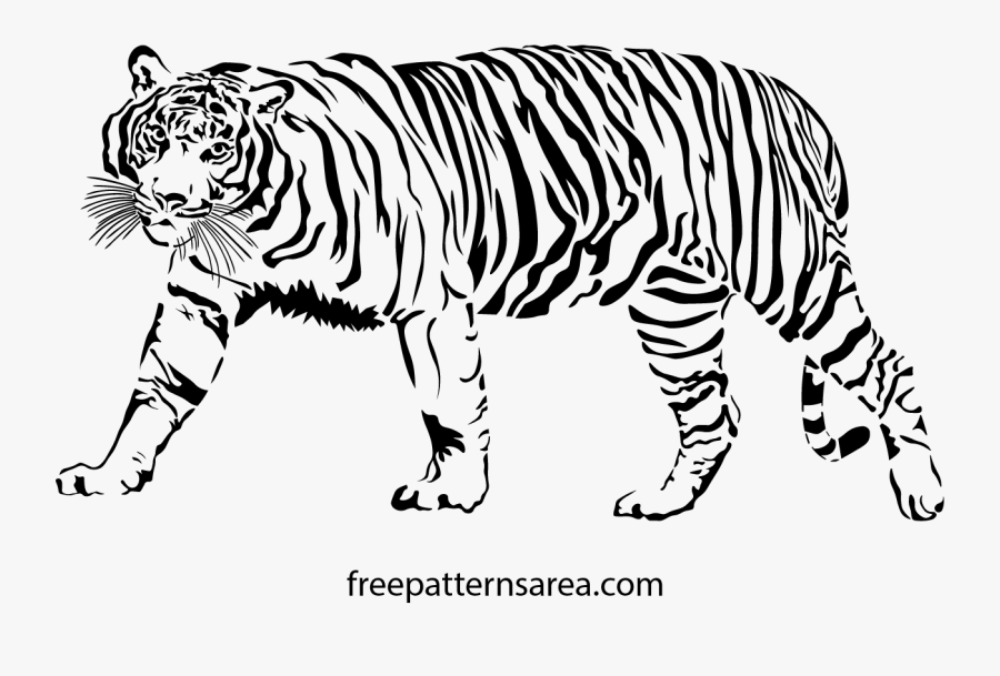 Tigers Drawing Siberian Tiger Transparent Png Clipart - Tiger Drawing Png, Transparent Clipart