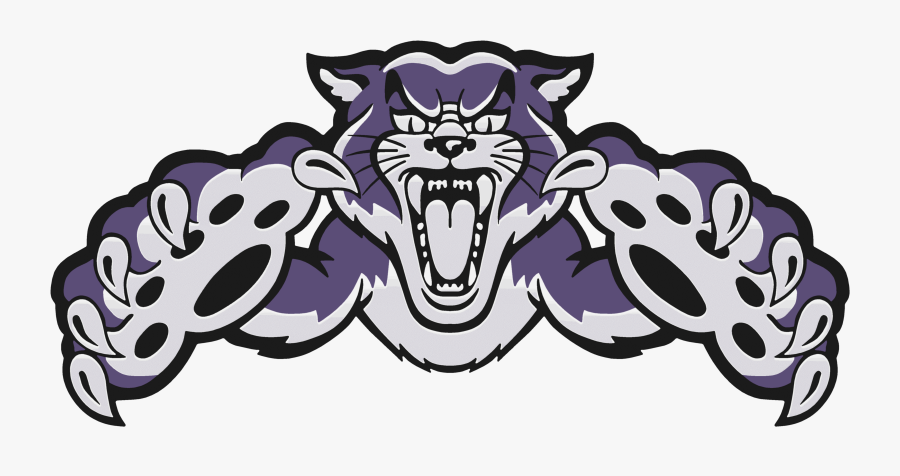 Mascot Clip Art Cat - Wildcat Logo Transparent, Transparent Clipart