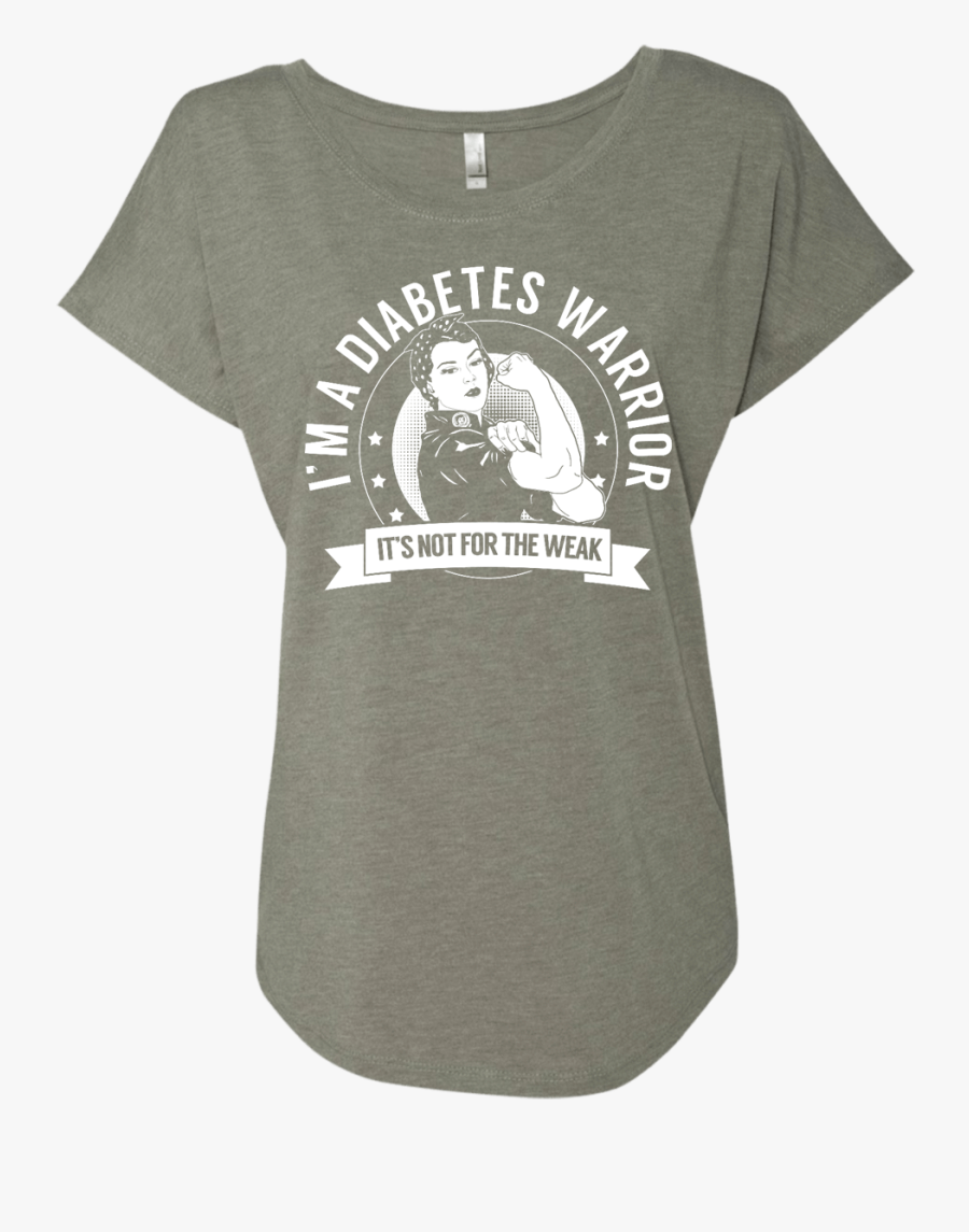 Diabetes Warrior Not For The Weak Dolman Sleeve - Vitiligo T Shirt, Transparent Clipart