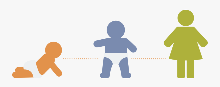 Crawling Baby, Toddler, Girl Illustrations - Child Grow Png, Transparent Clipart