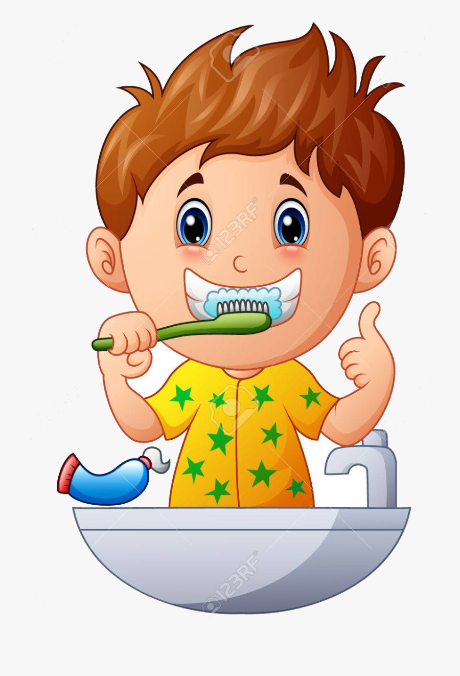 Brush Teeth Collection Of Free Clipart Boy Aztec Vintage - Brush Teeth Clipart Boy, Transparent Clipart