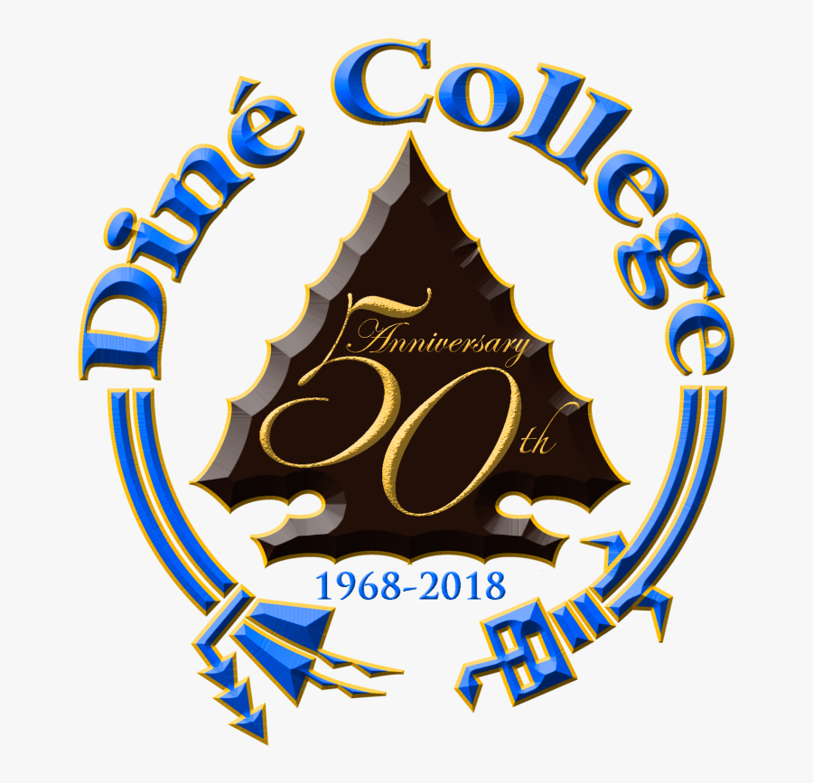 50th Anniversary Clipart - Dine College Logo, Transparent Clipart