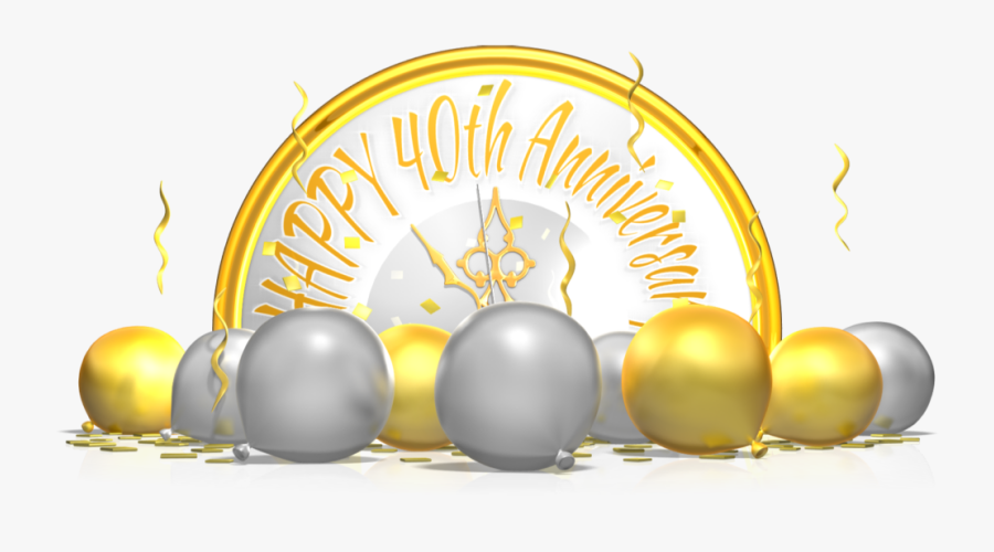 Guess Who Is Celebrating 40th Wedding Anniversary - 40 Th Wedding Anniversary Png, Transparent Clipart