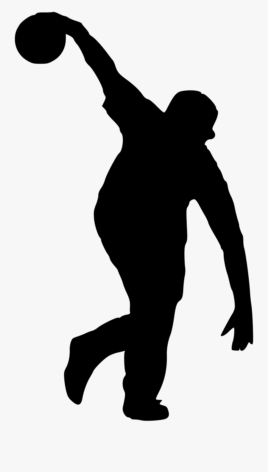 Sport Png Free Images - Person Bowling Silhouette Png, Transparent Clipart