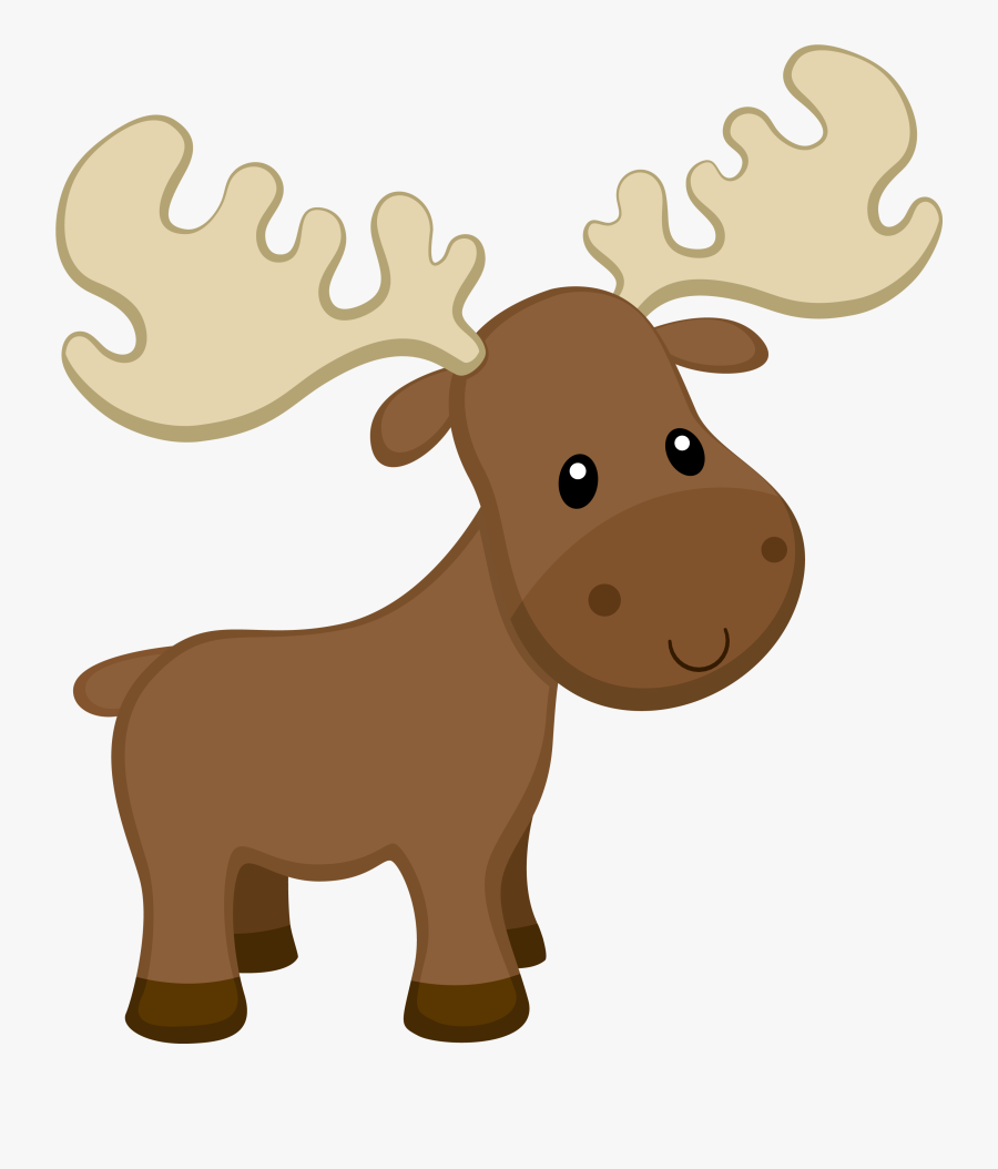 Woodland Clipart Moose - Woodland Moose Clipart, Transparent Clipart