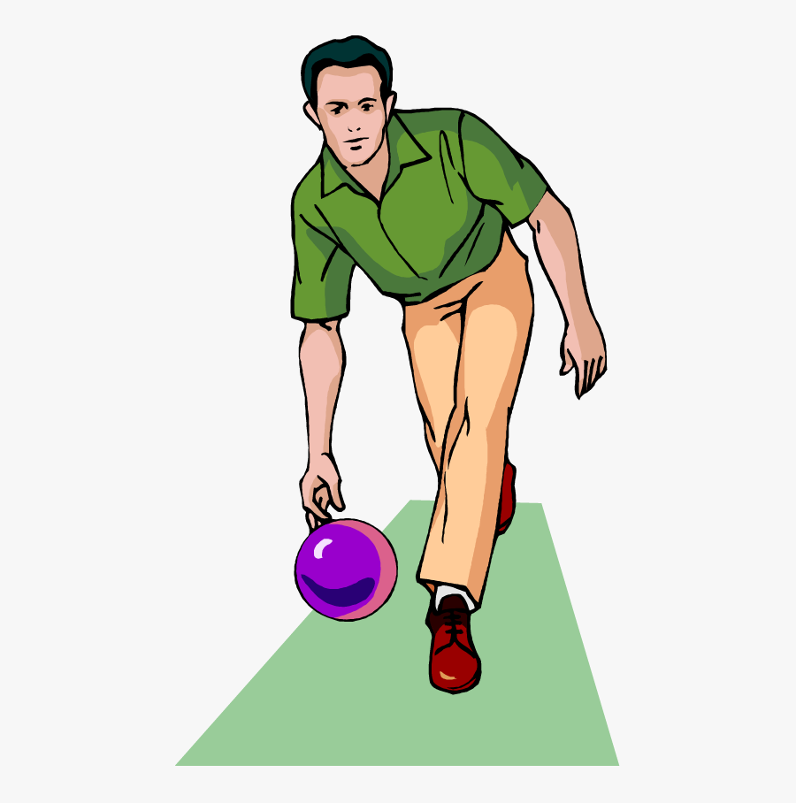 Man Bowling Clipart, Transparent Clipart