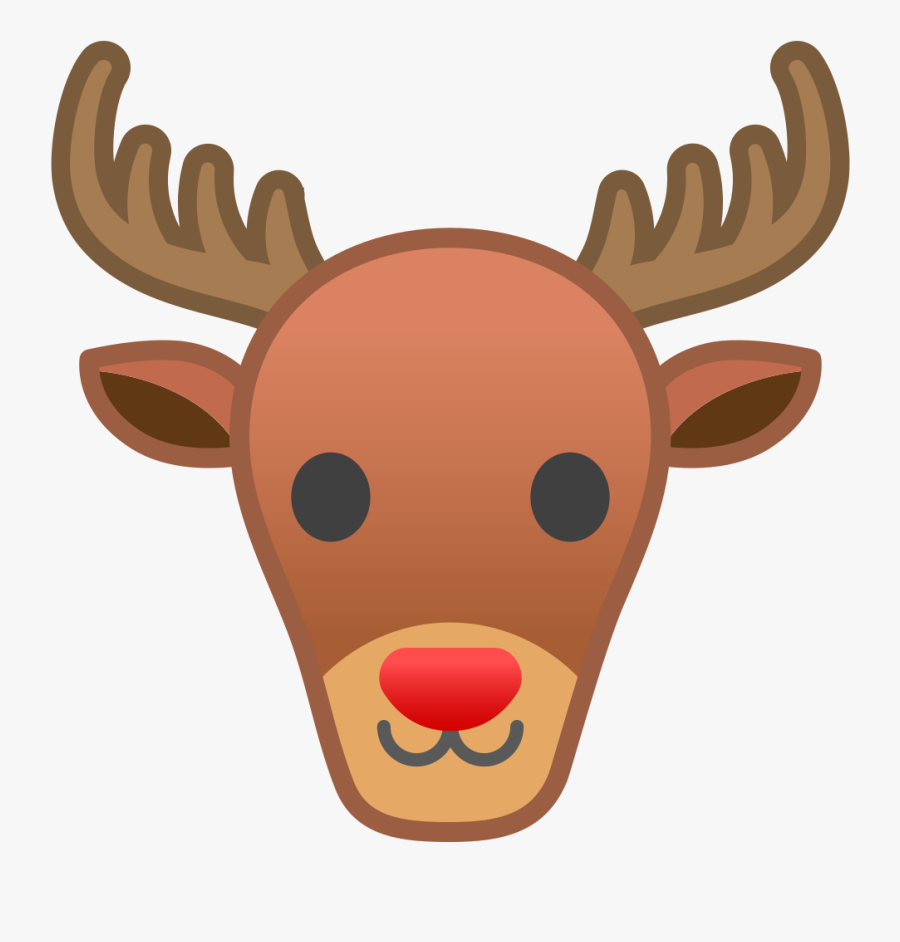Deer Icon Noto Animals - Reindeer Emoji, Transparent Clipart