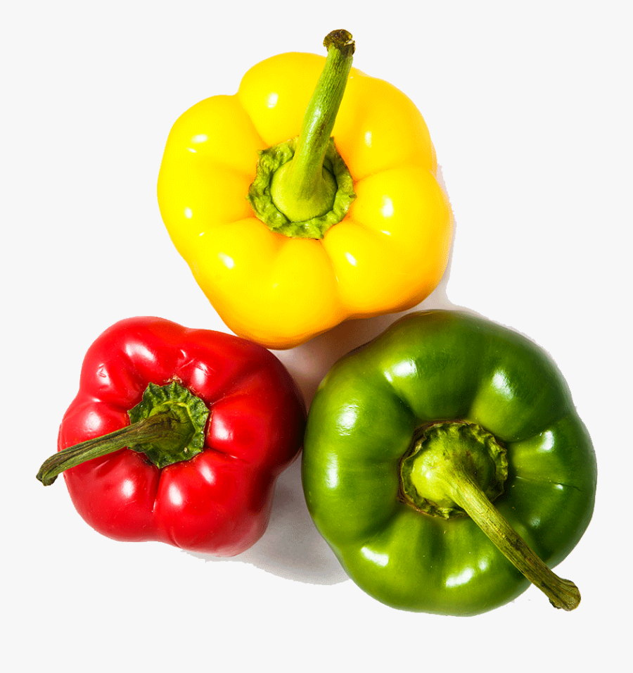 Transparent Green Pepper Png - Red Yellow Green Peppers Png, Transparent Clipart