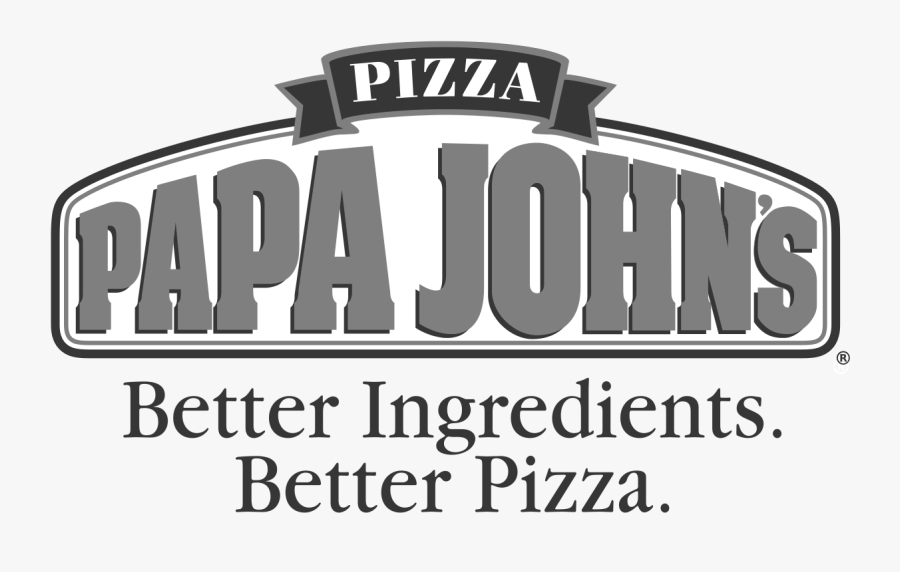 Papa Johns Logo Black And White, Transparent Clipart