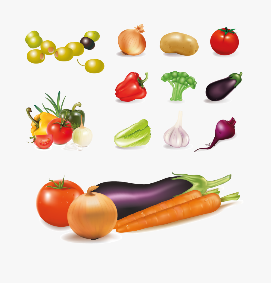Vegetables Vector Free, Transparent Clipart
