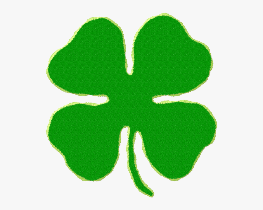 4 H Clover Clip Art - Trebol Cuatro Hojas Dibujo, Transparent Clipart